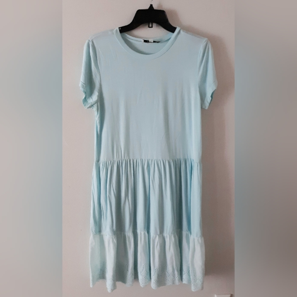 Light Blue Midi Dress